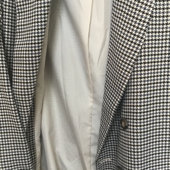 H&M Double Breasted Houndstooth Blazer NWOT - Picture 4 of 8